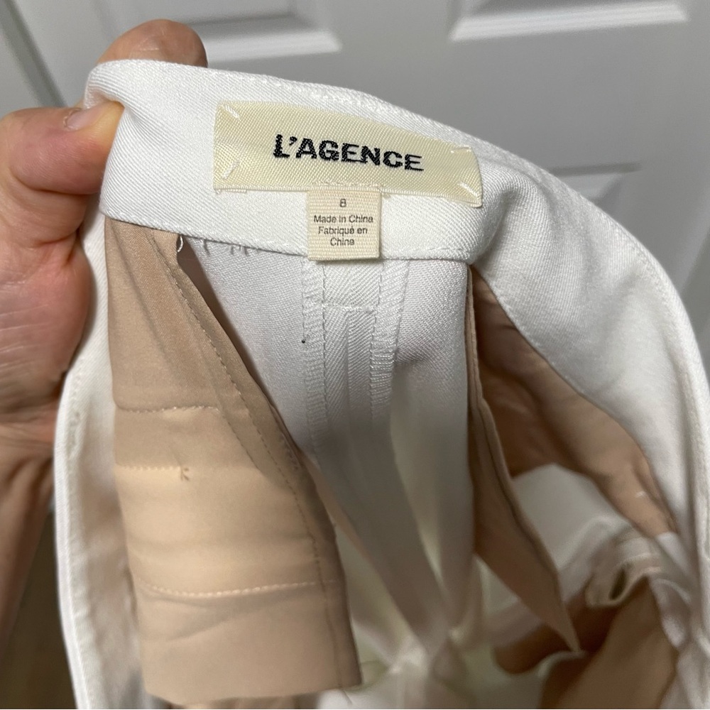 L‘AGENCE Livvy Trouser white size 8 - Picture 4 of 11